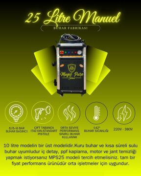Magic Pure Shine 25 Litre MPS25 Buhar Makinesi