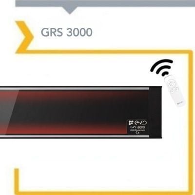 Evo GRS 3000 Dış Mekan İnfrared Isıtıcı (Kumandalı ve Camlı )