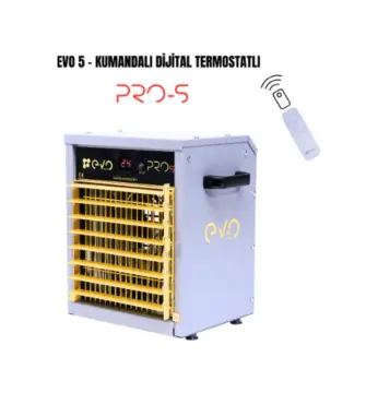 Evo5 PROs - 5 kw Kumandalı ve Dijital Elektrikli Fanlı Isıtıcı