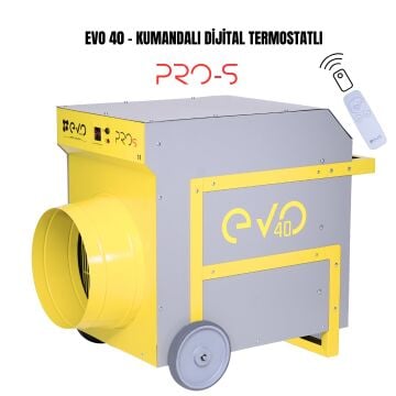 Evo40 PROs - 40 kw Kumandalı ve Dijital Elektrikli Fanlı Isıtıcı