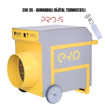 Evo35 PROs - 35 kw Kumandalı ve Dijital Elektrikli Fanlı Isıtıcı