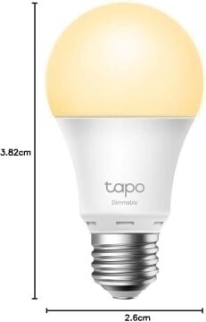Tapo TP-LINK L510E AYARLANABİLİR IŞIK SEVİYELİ AKILLI WI-FI LED AMPUL 2700K Warm White ÜCRETSİZ KARGO